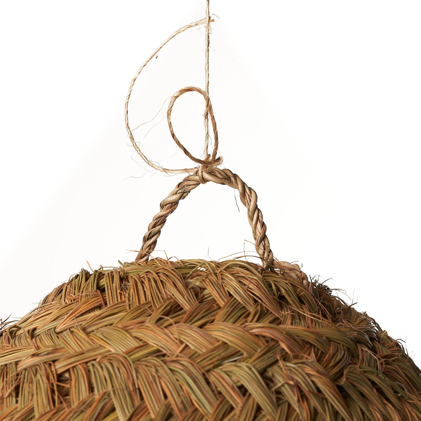 Lámpara colgante de esparto